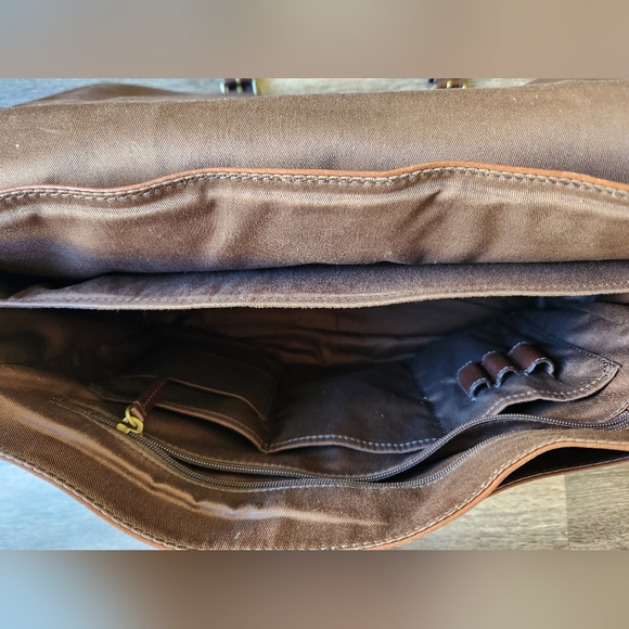 Fossil leather messenger bag - Picture 9 of 10